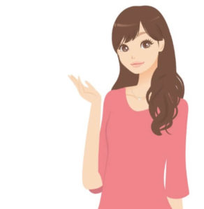 説明する日本人女性